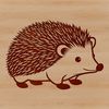 Adorable Hedgehog SVG Design Element An SVG graphic design element featuring a hedgehog with precise lines and shapes.
