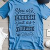 Empowering Quote Art Illustrated quote about self worth and confidence in vector design format.