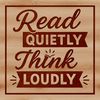 An SVG vector design featuring a person immersed in a book with thoughtful quotes and typography.