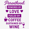 Inspirational Mom Quotes SVG Parenting quotes vector graphic with inspirational phrases.