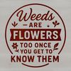 Blooming Inspirational Quote A vector graphic illustration featuring a motivational gardening quote on a garden-themed background.