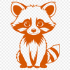 A raccoon illustration created as a scalable vector graphic.