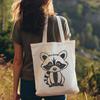 Simple Raccoon SVG Design An SVG design featuring a raccoon with simple lines and bold shapes for easy cutting or engraving.