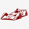 Racing Car SVG Vector Design A sleek racing car designed as vector art, ideal for digital cutting machines like Cricut or laser cutters.