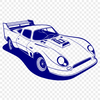 Speedster Silhouette A high-performance racing car with sleek design features.
