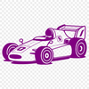 Bold Design Racing Vehicle Clipart A sleek racing vehicle with bold design, suitable for vector art projects.