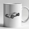 Fast Lane Graphics A high-speed vehicle designed for racing with sleek lines and aerodynamic features.