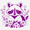 Free SVG Raccoon Clip Art for Commercial Use A raccoon illustration created in vector art format, ideal for editing with Adobe Illustrator or other design software.