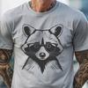 Colorful Mascot Raccoon Design A cartoon racoon wearing glasses, depicted in vector form suitable for digital printing or cutting.