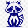 An SVG clip art design featuring a raccoon.