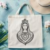 Aesthetic Immaculate Heart Icon A stylized illustration of the Immaculate Heart, suitable for various digital and crafting applications.