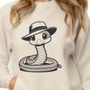 Snake Silhouette Design A reptile animal in the shape of a snake, ideal for vector design and cutting machine projects.