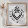 Free Sacred Heart Clip Art for Personal Use A detailed illustration of the Sacred Heart icon in vector format.