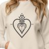 Sacred Heart Symbol Icon in Vector Format SVG icon of the Sacred Heart, a symbol of love and devotion in religious contexts.