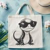 Cool Amphibian in Shades An illustration of a salamander wearing sunglasses.
