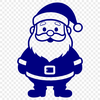 A traditional depiction of Santa Claus in vector format.