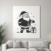 SVG illustration of Father Christmas in traditional clothing.