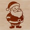 A vector illustration of Santa Claus in festive attire, suitable for commercial or personal use.