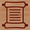A digital illustration of a traditional graduation scroll with a folded paper effect.