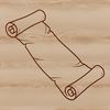 SVG image of a scroll with a diploma or graduation award theme.