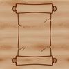 A paper scroll with a rolled design suitable for vector art and cutting machines like Cricut or laser cutters.