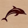Wild Dolphin SVG Design An SVG design featuring a wild sea creature commonly referred to as a dolphin.