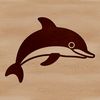 Dolphin Illustration for Vector Designs A detailed illustration of a dolphin in mid-swim, suitable for vector designs.