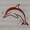 Sea Creature SVG Design Dolphin illustration in vector format, suitable for various graphic designs.