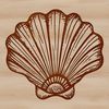 Beachy Keen Vector Graphics A stylized illustration of a seashell, suitable for use in vector graphics designs.