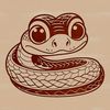 Beautiful Snake Clip Art Design SVG A reptile animal in vector format, suitable for clip art designs.