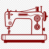 Beautiful Vector Illustration of a Sewing Machine A detailed illustration of a sewing machine with moving parts and threads.