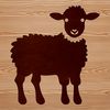 Simple SVG Graphic of a Sheep A simple illustration of a sheep standing in a field.