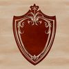 A decorative shield design suitable for vector art projects.