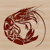 Beautiful Crustacean Clip Art A detailed vector illustration of a shrimp, suitable for graphic design and crafting projects.