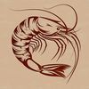 Beautiful Shellfish Illustration A detailed illustration of a shrimp, suitable for vector graphics design.