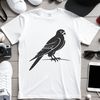 Falcon Silhouette Graphic in SVG Format A graphic representation of a falcon in silhouette form.