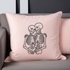Embracing Love Skeletons SVG A skeletal couple embracing each other, ideal for Valentine's Day designs.