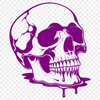 Free Dripping Skull SVG A gothic-inspired vector design featuring a dripping skull, suitable for crafting and DIY projects.