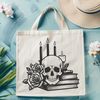 Gothic Design Element A stylized gothic skull design with intricate details, suitable for various digital applications.
