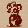Striped Skunk Illustration A cartoon illustration of a skunk with distinctive black and white stripes.
