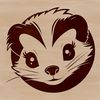 A detailed illustration of a wild skunk in various poses and expressions.