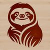 A high-quality digital illustration of a sloth in vector format.