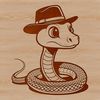 Free Snakes Clipart for Designs A colorful vector illustration of a snake in various poses, suitable for use as clip art in designs.