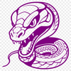 A vibrant reptile illustration in editable vector format A colorful reptile depicted as a snake in an editable vector format.