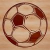 A high-quality digital illustration of a football with textured details, suitable for vector art projects.