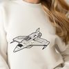 Vector Space Ship Design A sleek spaceship illustration suitable for digital and offline use.