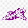 Cosmic Spaceship Graphic Design A high-quality vector graphic illustration of a spaceship in space.