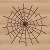 An intricately designed spider web graphic suitable for digital design projects and crafts.