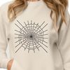 A stylized illustration of a spider web, created in vector format.