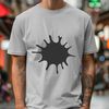 A colorful splat shape in vector format, ideal for clipping paths and cutting machines.